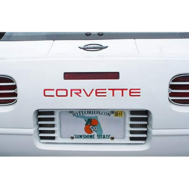 Black Plastic Letters for Chevrolet Corvette C4 1991-1996 Front & Rear Bumper Black Plastic Letters for Chevrolet Corvette C4 1991-1996 Front & Rear Bumper